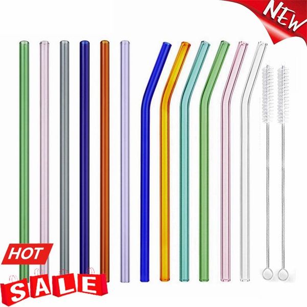 drinking straws 8.5"x8mm reusable glass set multi-color healthy eco friendly for cocktail smoothie milkshake
drinking straws 8.5"x8mm reusable glass set multi-color healthy eco friendly for cocktail smoothie milkshake