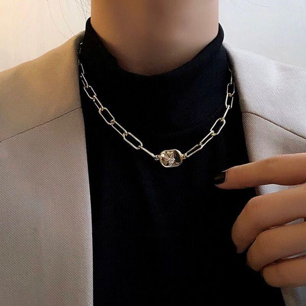 hip-hop gold color irregular square crystal chain short necklace for women girl metal geometric sweater chains party jewelry, Silver
hip-hop gold color irregular square crystal chain short necklace for women girl metal geometric sweater chains party jewelry, Silver