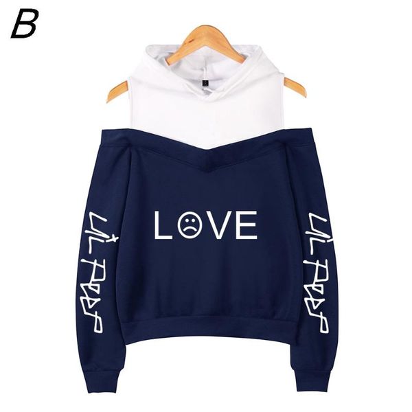 men's hoodies & sweatshirts 2021 lil peep off-the-shoulder hoodie girls sweatshirt rapper cry baby gedrukt coats fashion women clothes, Black
men's hoodies & sweatshirts 2021 lil peep off-the-shoulder hoodie girls sweatshirt rapper cry baby gedrukt coats fashion women clothes, Black