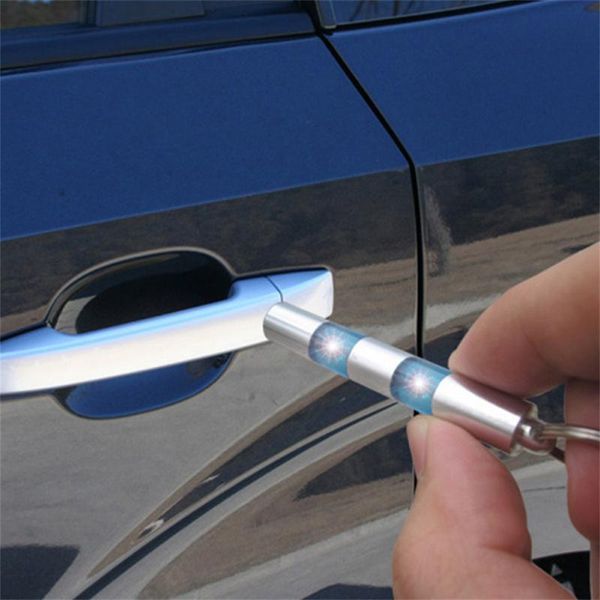 

keychains automobile electrostatic belt excellent anti-static rod pole keychain eliminator portable blue red abs anti static car supplies, Silver