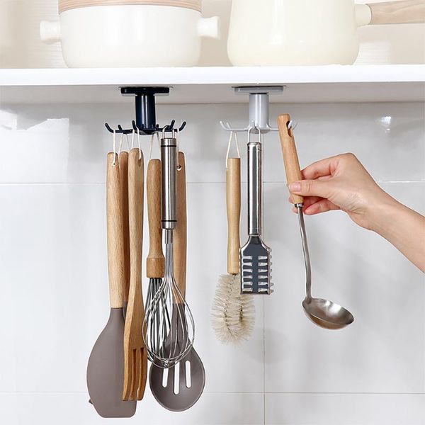 hooks & rails kitchen hook multi-purpose 360 degrees rotated rotatable rack for home organizer and storage spoon hanger accessories
hooks & rails kitchen hook multi-purpose 360 degrees rotated rotatable rack for home organizer and storage spoon hanger accessories