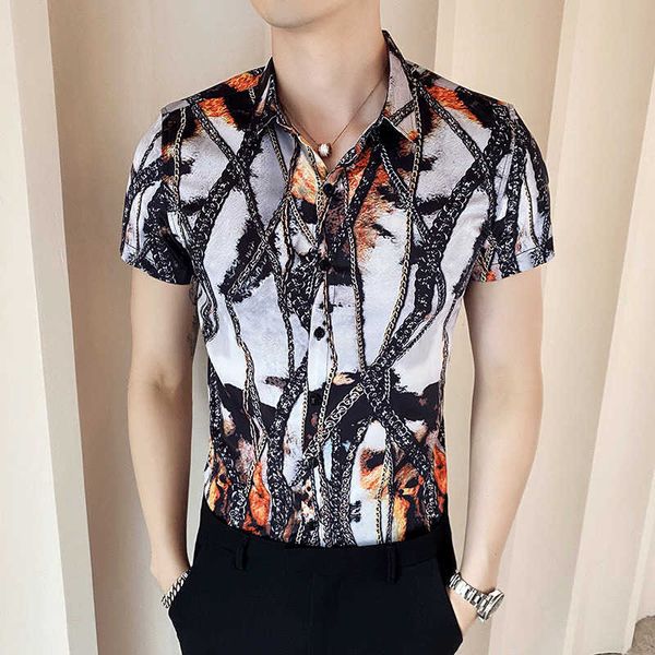 summer short sleeve men shirt casual slim fit hawaiian shirt streetwear social camisa masculina chemise homme 210527, White;black
summer short sleeve men shirt casual slim fit hawaiian shirt streetwear social camisa masculina chemise homme 210527, White;black