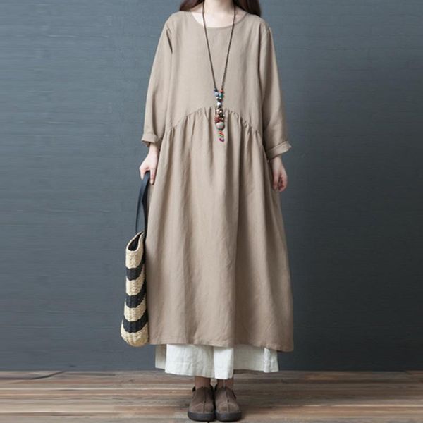 casual dresses vestidos mujer 2021 women fashion plus size cotton solid loose long sleeves o-neck sleeve dress red, Black;gray
casual dresses vestidos mujer 2021 women fashion plus size cotton solid loose long sleeves o-neck sleeve dress red, Black;gray