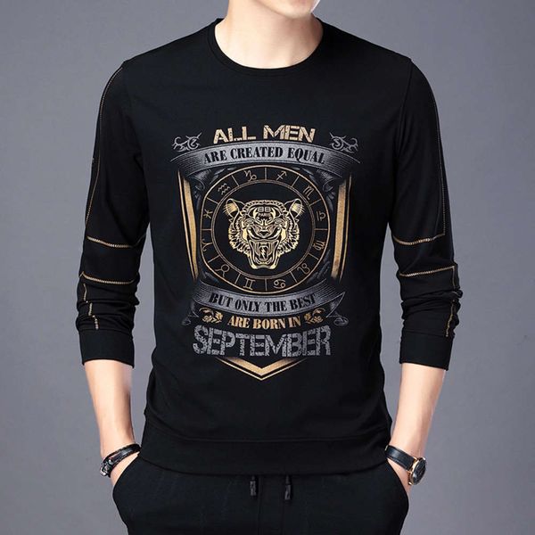 2021 spring new long sleeve t-shirt men's fashion printed round neck pullover men's sweater youth loose bottomed shirt, White;black
2021 spring new long sleeve t-shirt men's fashion printed round neck pullover men's sweater youth loose bottomed shirt, White;black