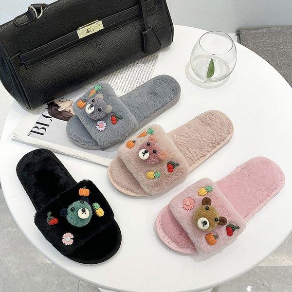 slippers 2021 autumn and winter ladies cute cotton plush fashion shoes comfortable women's, Black
slippers 2021 autumn and winter ladies cute cotton plush fashion shoes comfortable women's, Black