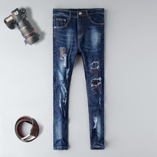 2021 blue new fashion brand european high street designer biker men hip hop ripped slim jeans pants dropshipping fybc
2021 blue new fashion brand european high street designer biker men hip hop ripped slim jeans pants dropshipping fybc