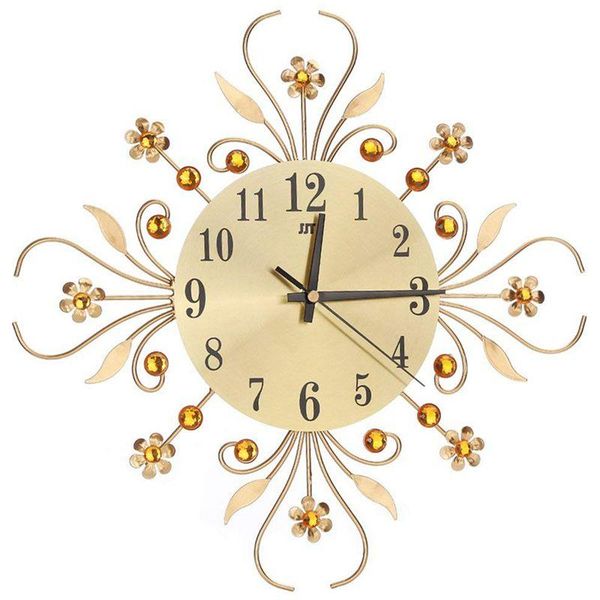 modern crystal diamond wall clock, luxury flower wall clock silent metal clock for living room, bedroom, home art decoratio
modern crystal diamond wall clock, luxury flower wall clock silent metal clock for living room, bedroom, home art decoratio