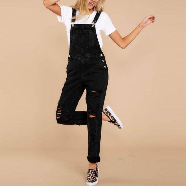 women's jeans 2021 arrival women casual denim bib pants hole overalls straps demin trousers rompers ropa mujer #g3, Blue
women's jeans 2021 arrival women casual denim bib pants hole overalls straps demin trousers rompers ropa mujer #g3, Blue