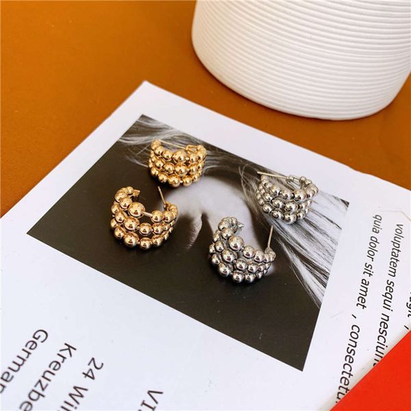hbp south korea east gate creative fashion versatile student personality autumn and winter 2021 three layer rotatable beads niche earrings, Silver
hbp south korea east gate creative fashion versatile student personality autumn and winter 2021 three layer rotatable beads niche earrings, Silver