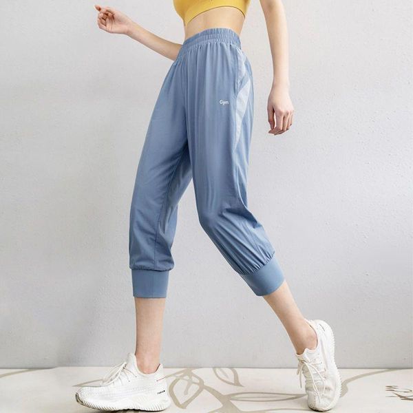 running pants sweatpants women loose sports cropped summer high waist yoga thin quick-drying fitness gym pocket casual clothes, Black;blue
running pants sweatpants women loose sports cropped summer high waist yoga thin quick-drying fitness gym pocket casual clothes, Black;blue