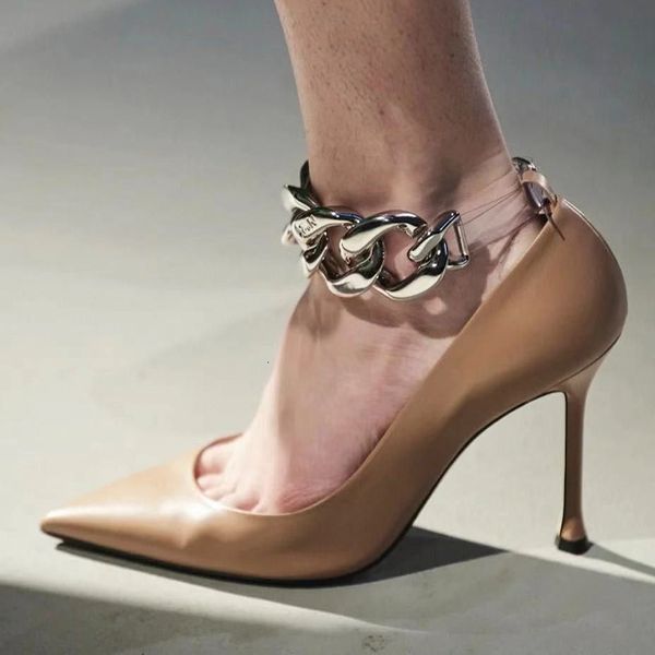 dress shoes niufuni pointed toe women pumps fashion chain buckle transparent high heels wedding stiletto clear model for frkr, Black
dress shoes niufuni pointed toe women pumps fashion chain buckle transparent high heels wedding stiletto clear model for frkr, Black