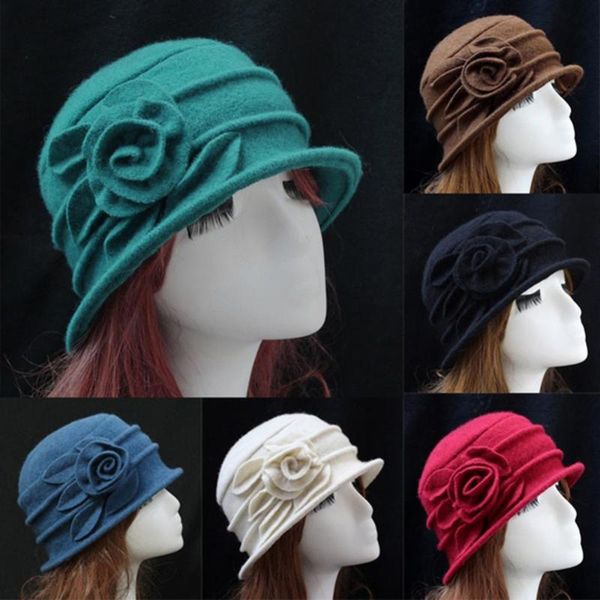 stingy brim hats vintage winter retro fedora hat women wool cloche flapper lady bucket flower cap bowler warm caps 2021, Blue;gray
stingy brim hats vintage winter retro fedora hat women wool cloche flapper lady bucket flower cap bowler warm caps 2021, Blue;gray