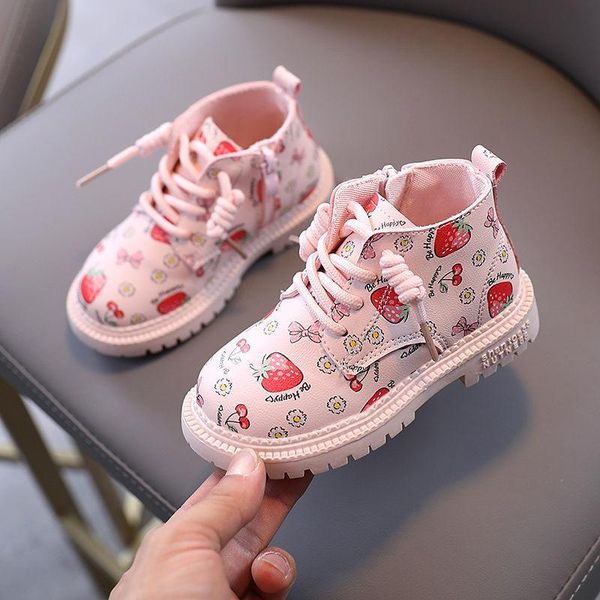 spring girls boots pu leather waterproof kid baby boots shoes fashion cartoon strawberry zip rome little girl girls, Black;grey
spring girls boots pu leather waterproof kid baby boots shoes fashion cartoon strawberry zip rome little girl girls, Black;grey