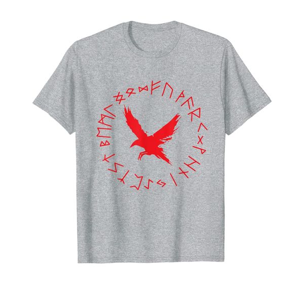 raven and viking rune wheel red norse mythology odin t-shirt, White;black
raven and viking rune wheel red norse mythology odin t-shirt, White;black