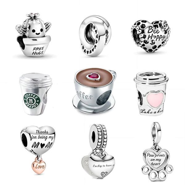 100% s925 sterling silver pink coffee cup charms beads adapting original pandora charms bracelets diy jewelry for women making, Bronze;silver
100% s925 sterling silver pink coffee cup charms beads adapting original pandora charms bracelets diy jewelry for women making, Bronze;silver