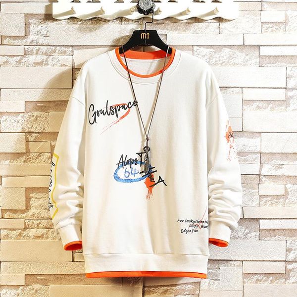 men's hoodies & sweatshirts 2021 autumn plus size loose casual couple wear simple white round neck all-match men sports tide, Black
men's hoodies & sweatshirts 2021 autumn plus size loose casual couple wear simple white round neck all-match men sports tide, Black