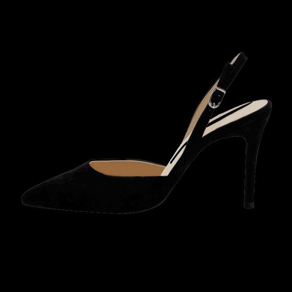 dress shoes 2021 pointed suede professional women's sandals buckle fashion high heel, Black
dress shoes 2021 pointed suede professional women's sandals buckle fashion high heel, Black