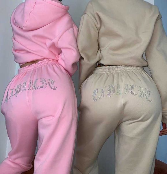 women's two piece pants 2 set women diamonds tracksuit oversize hoodies sweatshirt sweatpants joggers sport pant suits femme outfits sw, White
women's two piece pants 2 set women diamonds tracksuit oversize hoodies sweatshirt sweatpants joggers sport pant suits femme outfits sw, White
