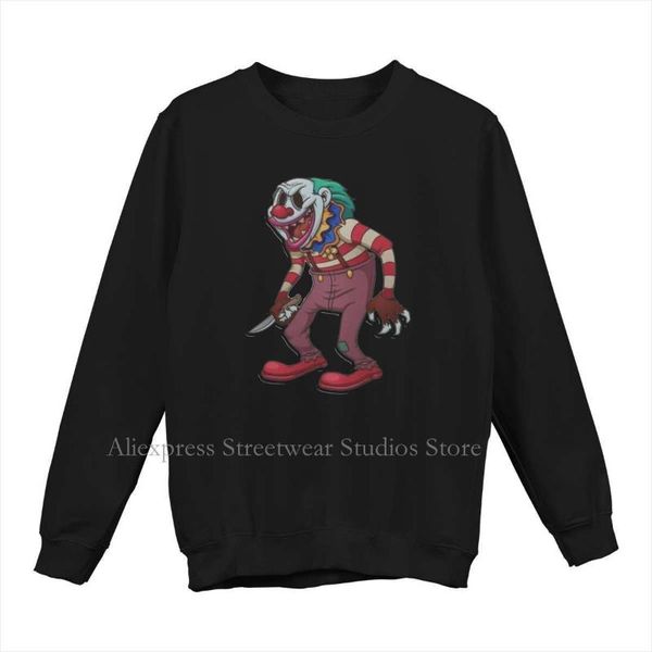 men's hoodies & sweatshirts evil clown killer long sleeve sweater classic man t-shirts gothic big size crewneck sell, Black
men's hoodies & sweatshirts evil clown killer long sleeve sweater classic man t-shirts gothic big size crewneck sell, Black
