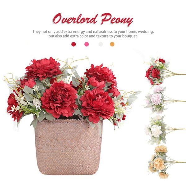 artificial peony silk flower bouquet for wedding floral arrangements home decoration faux flowers plants party home decor
artificial peony silk flower bouquet for wedding floral arrangements home decoration faux flowers plants party home decor