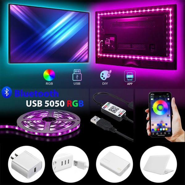 strips bluetooth control usb led strip dc 5v no waterproof flexible light rgb desk decor screen for home tv background
strips bluetooth control usb led strip dc 5v no waterproof flexible light rgb desk decor screen for home tv background
