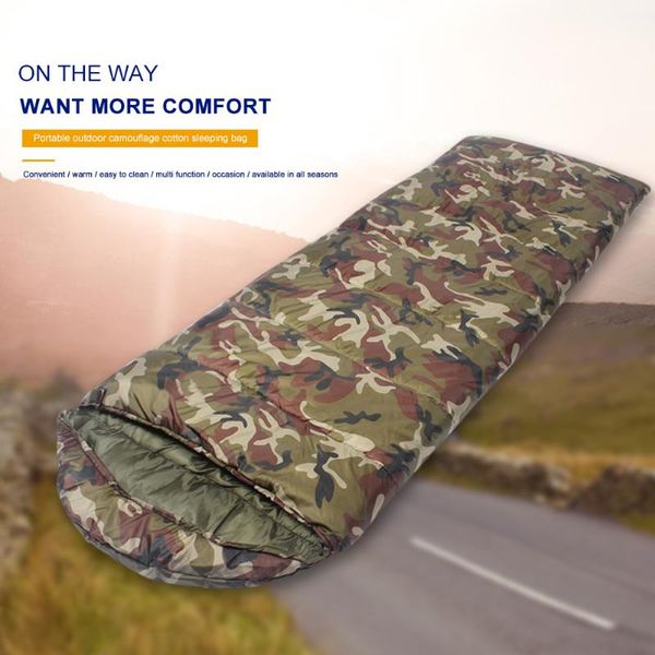 sleeping bags bag envelope type autumn winter military camouflage camping travel hiking office lazy equipment 
sleeping bags bag envelope type autumn winter military camouflage camping travel hiking office lazy equipment