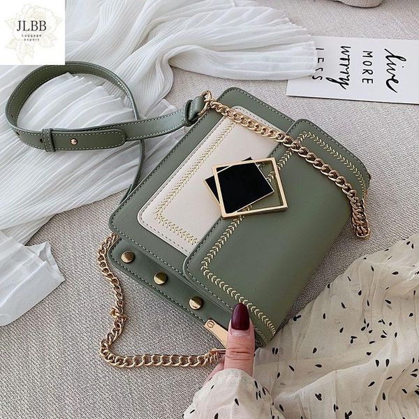 chain pu leather crossbody bags for women 2021 small shoulder simple special lock design female travel handbags
chain pu leather crossbody bags for women 2021 small shoulder simple special lock design female travel handbags