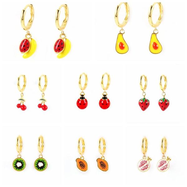 hoop & huggie canner 2021 trend cute dripping oil earring 925 silver korean ins fruits earrings aros papaya fresa summer jewerly, Golden;silver
hoop & huggie canner 2021 trend cute dripping oil earring 925 silver korean ins fruits earrings aros papaya fresa summer jewerly, Golden;silver