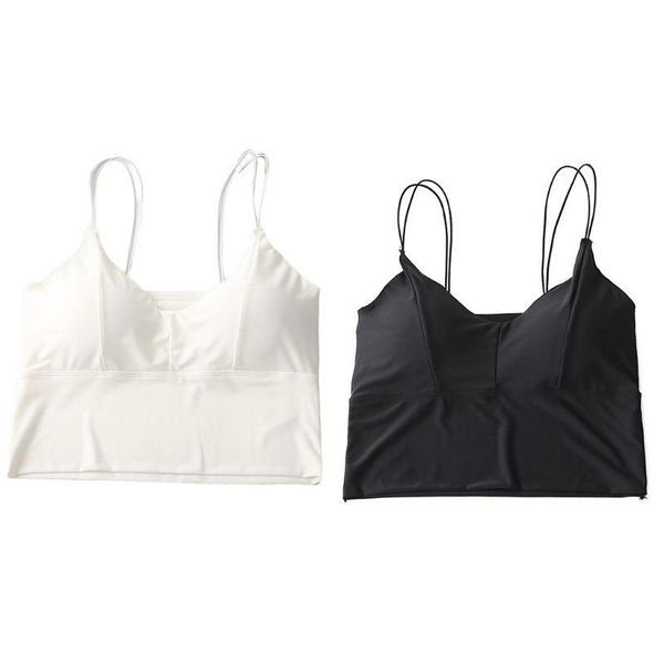 women's shapers women summer ice silk double strappy bralette wirepadded camis tube wrapped chest v-neck underwear vest, Black;white
women's shapers women summer ice silk double strappy bralette wirepadded camis tube wrapped chest v-neck underwear vest, Black;white
