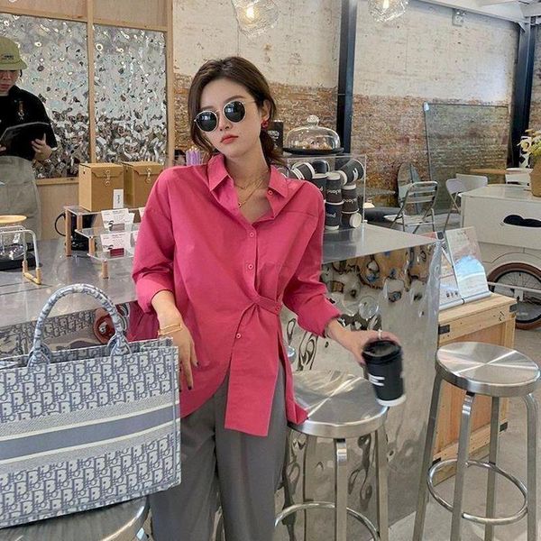 women's blouses & shirts 2021 autumn women loose irregular long-sleeved sketchy harajuku button up shirt korean fashion clothing plus, White
women's blouses & shirts 2021 autumn women loose irregular long-sleeved sketchy harajuku button up shirt korean fashion clothing plus, White