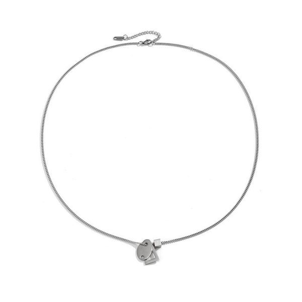 pendant necklaces potcet stainless steel small square titanium necklace geometric fashion hip hop personality party jewelry, Silver
pendant necklaces potcet stainless steel small square titanium necklace geometric fashion hip hop personality party jewelry, Silver