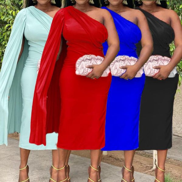 casual dresses summer europe and america slant shoulder solid color pleated high waist tight dress african, Black;gray
casual dresses summer europe and america slant shoulder solid color pleated high waist tight dress african, Black;gray
