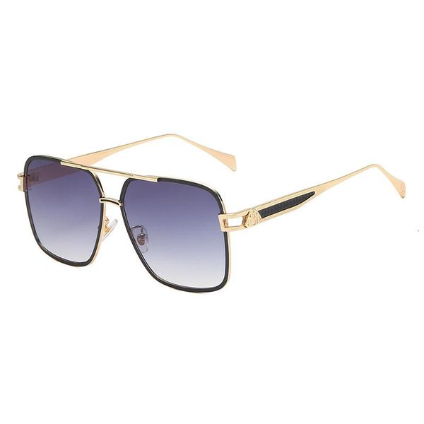fashion sunglasses frames 2021 men's personalized large frame double beam same sunglass, Black
fashion sunglasses frames 2021 men's personalized large frame double beam same sunglass, Black