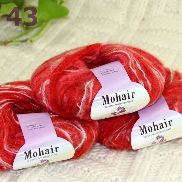 sale 3ballsx25g luxury soft mohair crochet yarn mastic wrap shawl red white multi 291-43-3, Black;white
sale 3ballsx25g luxury soft mohair crochet yarn mastic wrap shawl red white multi 291-43-3, Black;white