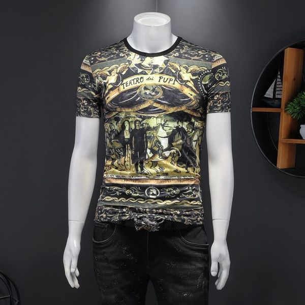 men's polos fashion korean print sleeve t shirt black gold tshirt camiseta club party cloth homme manga corta short tee men hfsy, White;black
men's polos fashion korean print sleeve t shirt black gold tshirt camiseta club party cloth homme manga corta short tee men hfsy, White;black