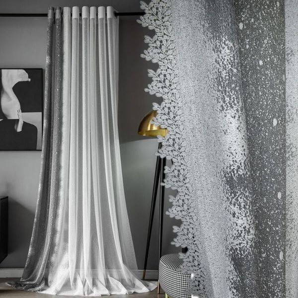 curtain & drapes modern gray white dots gradient tulle curtians for living room side leaves lace thicker mesh sheer bedroom window screen
curtain & drapes modern gray white dots gradient tulle curtians for living room side leaves lace thicker mesh sheer bedroom window screen
