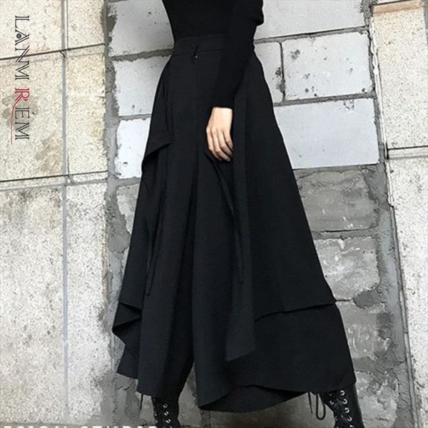 Black Zipper Waist Splicing Women Capris Ruffled Irregular Skirt Casual Versatile Simple Fashion Autumn Dresses Tv783, Black;white
Black Zipper Waist Splicing Women Capris Ruffled Irregular Skirt Casual Versatile Simple Fashion Autumn Dresses Tv783, Black;white