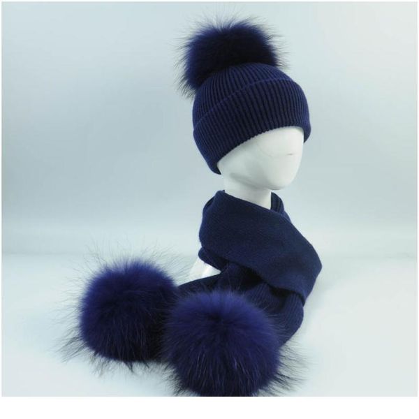 new fashion children's wool knit hat scarf 2 pieces set winter warm kids baby boy girl raccoon fur pom poms jllswv
new fashion children's wool knit hat scarf 2 pieces set winter warm kids baby boy girl raccoon fur pom poms jllswv