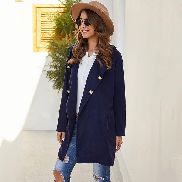 women's suits & blazers autumn and winter office ladies solid color blazer double breasted jacket 2021 casual pockets female coat, White;black
women's suits & blazers autumn and winter office ladies solid color blazer double breasted jacket 2021 casual pockets female coat, White;black