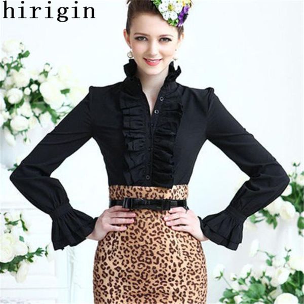 women's blouses & shirts any collocation fashion trumpet long sleeves women solid white and black casual floral vertical collar
women's blouses & shirts any collocation fashion trumpet long sleeves women solid white and black casual floral vertical collar
