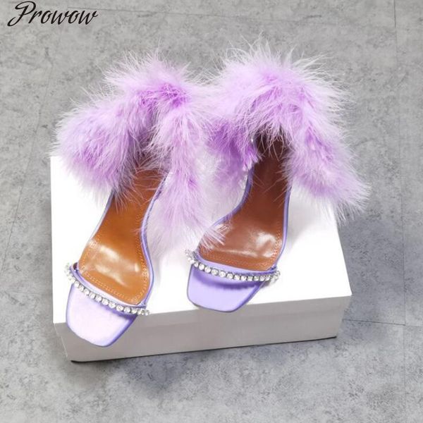prowow new genuine leather feather thin high heel sandals open toe crystal summer sandals shoes women, Black
prowow new genuine leather feather thin high heel sandals open toe crystal summer sandals shoes women, Black