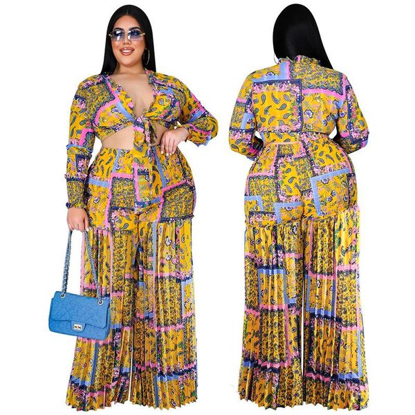 women's two piece pants oversized clothing fashionable pleated long-sleeved short and wide-leg trousers two-piece suit indie folk, White
women's two piece pants oversized clothing fashionable pleated long-sleeved short and wide-leg trousers two-piece suit indie folk, White