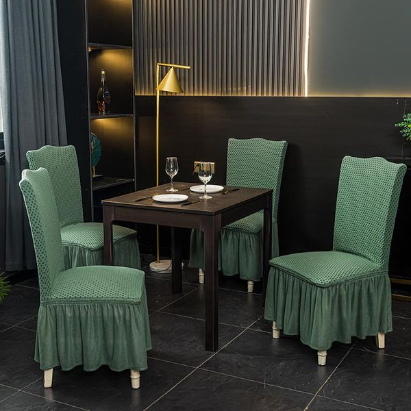 chair covers spandex banquet solid color nordic stretch elastic jacquard seat for dinning room 1/2/4 pcs
chair covers spandex banquet solid color nordic stretch elastic jacquard seat for dinning room 1/2/4 pcs