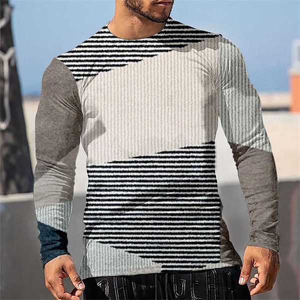 men's t shirt 3d print graphic color block plus size crew neck casual daily print long sleeve basic designer slim fit big and tall gra, White;black
men's t shirt 3d print graphic color block plus size crew neck casual daily print long sleeve basic designer slim fit big and tall gra, White;black