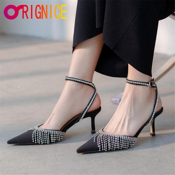 sandals orignice bling tassel crystal women 7.5cm high heels sequined ankle strap rhinestone pointed toe wedding party shoeses, Black
sandals orignice bling tassel crystal women 7.5cm high heels sequined ankle strap rhinestone pointed toe wedding party shoeses, Black