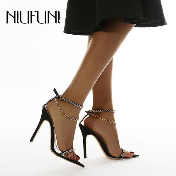 niufuni 2021 summer rivet metal chain super high heels stiletto ladies sandals peep toes women's shoes belt buckle sandals, Black
niufuni 2021 summer rivet metal chain super high heels stiletto ladies sandals peep toes women's shoes belt buckle sandals, Black