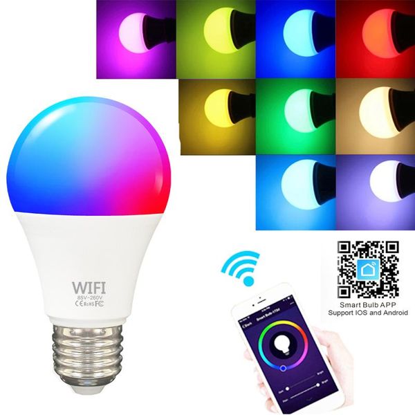 bulbs smart wifi bulb dimming light 9w rgb voice control work lamp led for alexa google home
bulbs smart wifi bulb dimming light 9w rgb voice control work lamp led for alexa google home