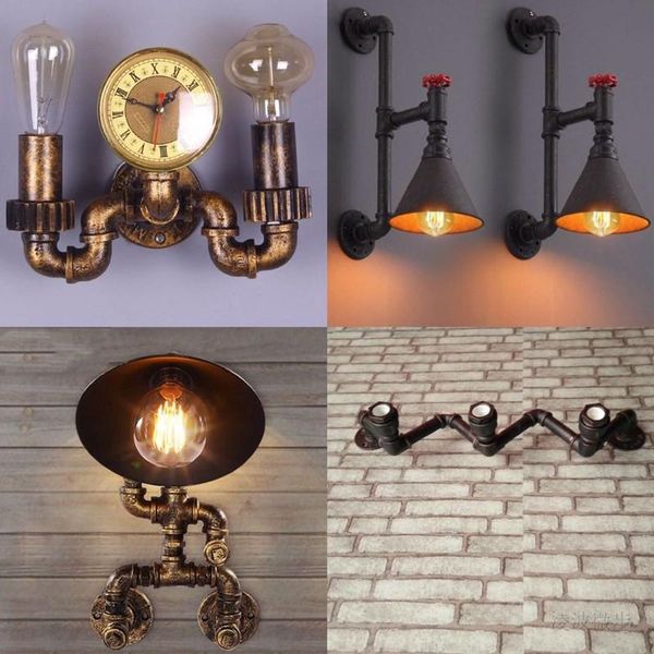 industrial american style creative personality bedside table lamp stair lamp single head water pipe style iron wall
industrial american style creative personality bedside table lamp stair lamp single head water pipe style iron wall