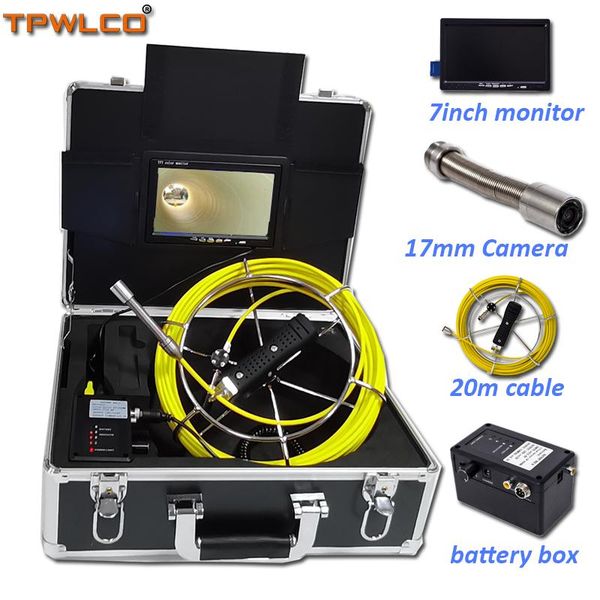 20m 17mm endoscope inspection camera head with 6pcs led lights 7inch underwater industrial pipe video plumbing system with dvr
20m 17mm endoscope inspection camera head with 6pcs led lights 7inch underwater industrial pipe video plumbing system with dvr