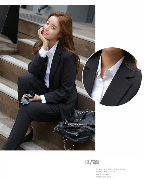 cyjr 2021 new elegant office work wear ol 2 piece defines solid blazer jacket suit pants for female ensemble femme 3md4, Gray
cyjr 2021 new elegant office work wear ol 2 piece defines solid blazer jacket suit pants for female ensemble femme 3md4, Gray
